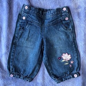 Used KoalaBaby Girl Knee Length Jean Floral 3/6 mo